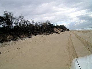 Fraser Island shore.