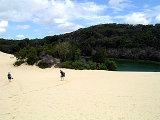 An inland lake on Fraser Island.