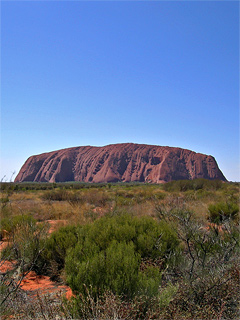 Final view of Uluru as we drove away. (Picture: Gandi)